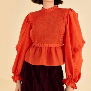 Farm Rio Smocked Blouse